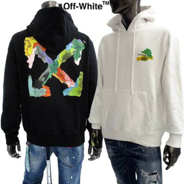 楽天市場】オフホワイト OFF-WHITE メンズ トップス パーカー フーディ 