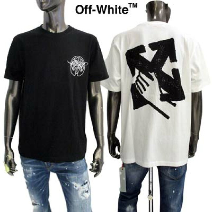 楽天市場】オフホワイト OFF-WHITE Tシャツ 半袖 メンズ トップス 背中  
