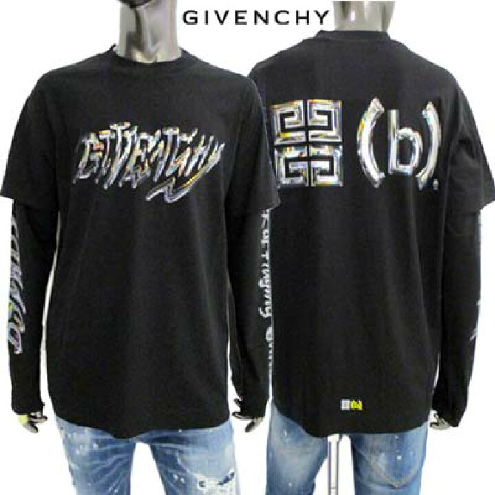 楽天市場】ジバンシー GIVENCHY メンズ Tシャツ 長袖 ロンT ロゴT  
