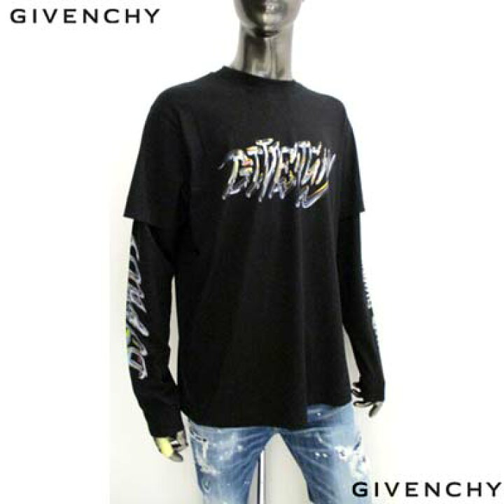 楽天市場】ジバンシー GIVENCHY メンズ Tシャツ 長袖 ロンT ロゴT 