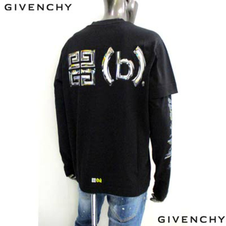 楽天市場】ジバンシー GIVENCHY メンズ Tシャツ 長袖 ロンT ロゴT  