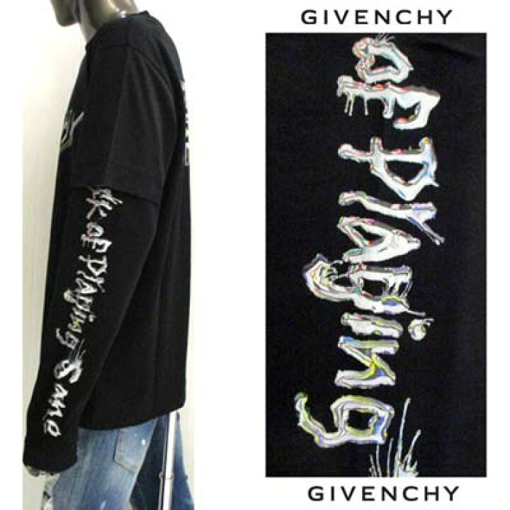 楽天市場】ジバンシー GIVENCHY メンズ Tシャツ 長袖 ロンT ロゴT 