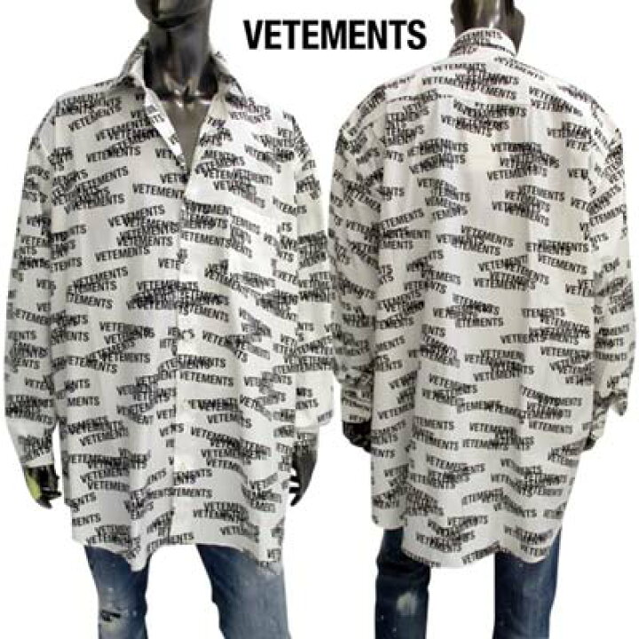 楽天市場】ヴェトモン VETEMENTS メンズ シャツ カジュアル 長袖 総柄  