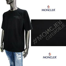 モンクレールグルノーブル MONCLER GRENOBLE メンズ Tシャツ 半袖 チェスト/バック部分ミラーエンボスロゴ・アームロゴ・サイドスモールポケット/ドット穴入りナイロンTシャツ ブラック 8C00003 829JP 999 (R66000) 321 2023年春夏新作 【送料無料】 【smtb-TK】