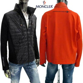 モンクレールグルノーブル(MONCLER GRENOBLE) メンズ カーディガン ダウンジャケット 2color バックロゴ・アームロゴワッペン・袖口ミラーエンボスロゴ入りカーディガン レッド/ブラック 8G00006 829H7 421/999 (R154000) 321 2023年春夏新作 【送料無料】 【smtb-TK】