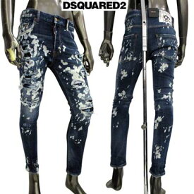 ディースクエアード DSQUARED2 メンズ デニムパンツ ジーンズ SKATER JEAN スケータージーン 全体ダメージ/ペイント加工・バックロゴパッチ・フロントロゴタグ付スプラッシュクラッシュデニム S74LB1247 S30664 470 (R114400) 321 2023年春夏新作 【送料無料】 【smtb-TK】