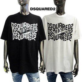 ディースクエアード DSQUARED2 メンズ トップス Tシャツ 半袖 ロゴT 2color フロントマルチロゴ/シャークプリント入りショートスリーブTシャツ ホワイト/ブラック S74GD1089 S23009 100/900 (R50600) 321 2023年春夏新作 【送料無料】 【smtb-TK】