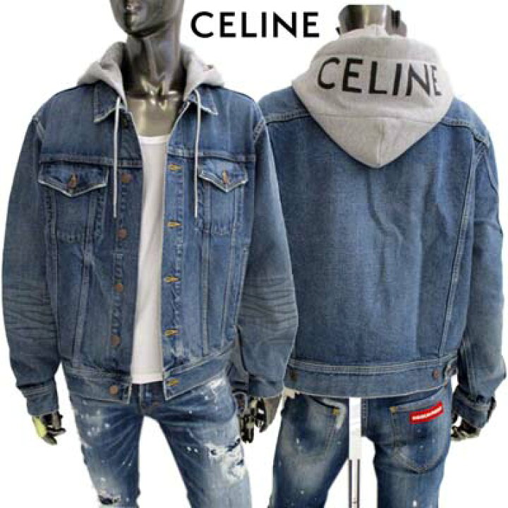 楽天市場】セリーヌ CELINE メンズ アウター ジャケット デニム フード  