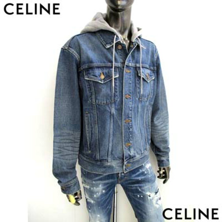 楽天市場】セリーヌ CELINE メンズ アウター ジャケット デニム フード 