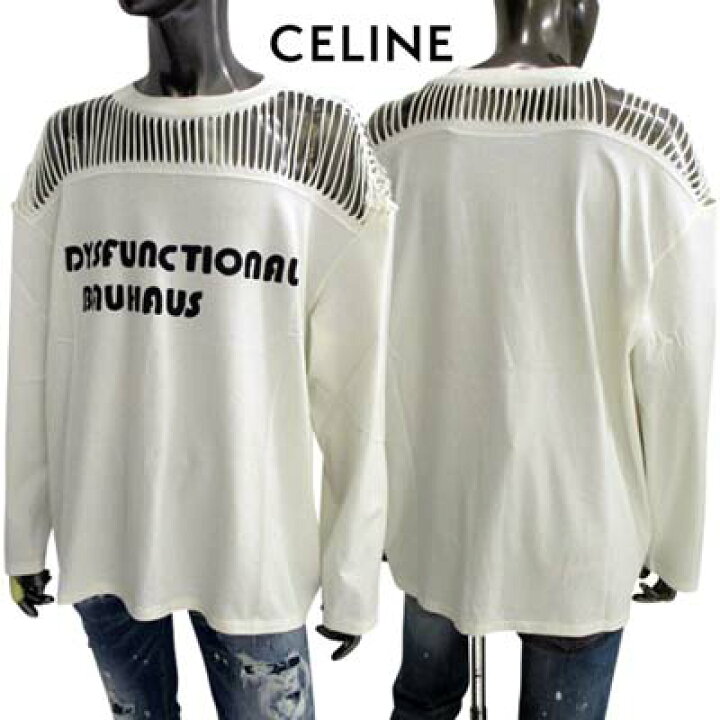 楽天市場】セリーヌ CELINE メンズ トップス Tシャツ 長袖 ロゴT ロンT 