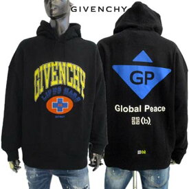 ジバンシー GIVENCHY メンズ トップス パーカー フーディ スウェット セットアップ着用可(ボトムス別売り) フロント刺繍ロゴ・バック4G(b)ロゴ入り(b).STROYコラボパーカー ブラック BMJ0HC3 Y97 001 (R207900) 321 2023年春夏新作 【送料無料】 【smtb-TK】