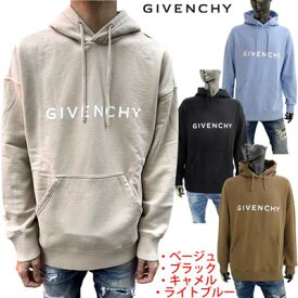 ジバンシー GIVENCHY メンズ パーカー フーディ スウェット 4color フロントロゴ/バック裾4Gロゴ入りプルオーバーパーカー ライトブルー/ベージュ/キャメル/ブラック BMJ0HC3 YAC 452/267/280/001 (R129800/R148500/R156200) 321 2023年秋冬新作 【送料無料】【smtb-TK】