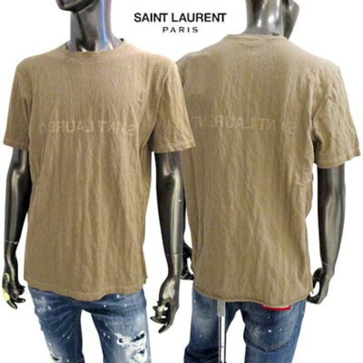 即完売モデル】サンローランパリ リバースーロゴ tシャツ 半袖 人気 