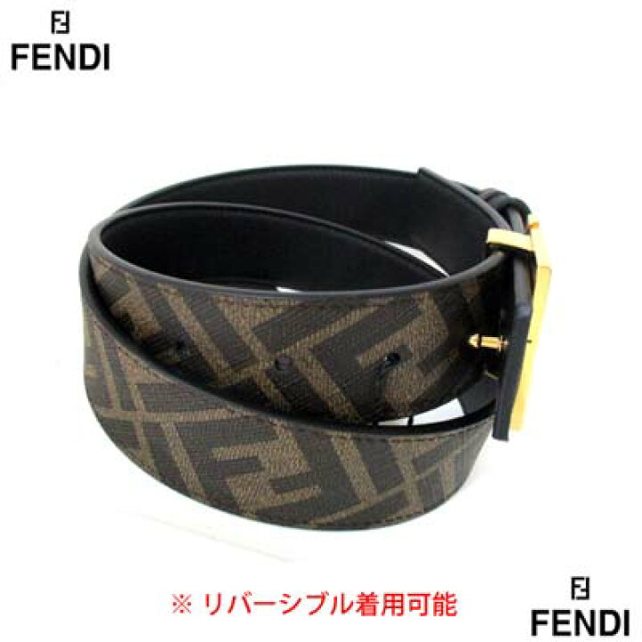 楽天市場】フェンディ FENDI メンズ ベルト 小物 レザー リバーシブル 