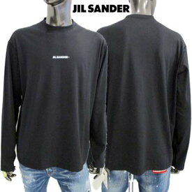 ジルサンダー JIL SANDER メンズ トップス ロンT 長袖 Tシャツ ロゴT フロントJIL SANDER＋ホワイトロゴ入りロングTシャツ ブラック J47GC0022 J20033 001 (R56100/R59400) 322 2024年春夏新作 【送料無料】 【smtb-TK】