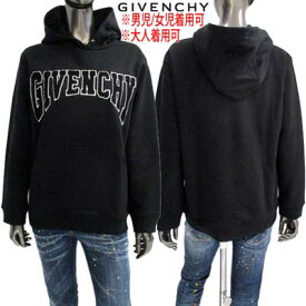 ジバンシー GIVENCHY キッズ 子供服 ジュニア パーカー フーディ スウェット ユニセックス 大人着用可 フロントロゴパッチ入りスウェットパーカー ブラック H25475 09B (R77800) 322 2023年秋冬新作 【送料無料】 【smtb-TK】