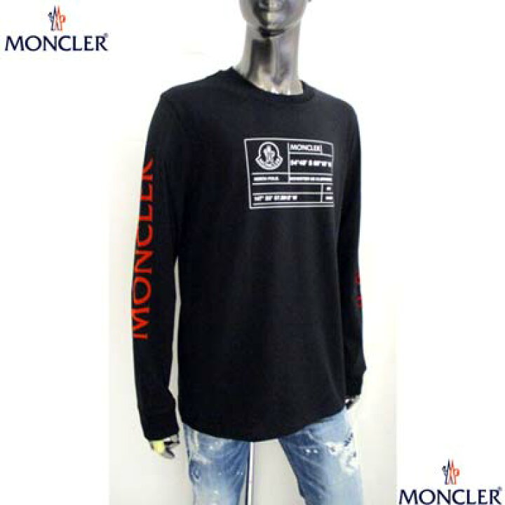 楽天市場】モンクレール MONCLER メンズ トップス ロンT 長袖 Tシャツ 