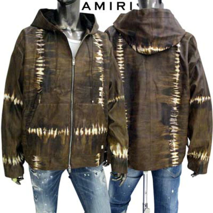 楽天市場】アミリ AMIRI メンズ アウター ジャケット レザー タイダイ