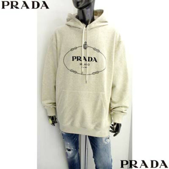 楽天市場】プラダ PRADA メンズ パーカー フーディ スウェット 