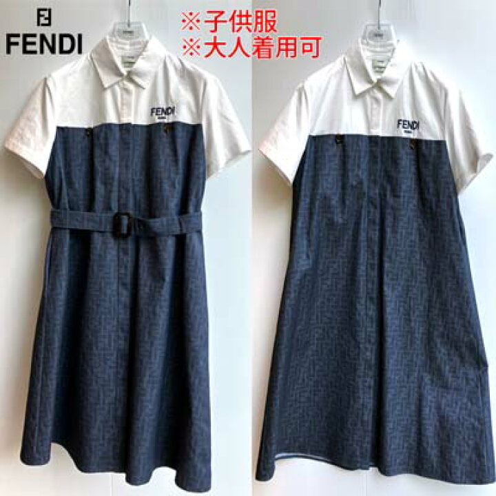 楽天市場】フェンディ FENDI キッズ 子供服 ガールズ ワンピース 
