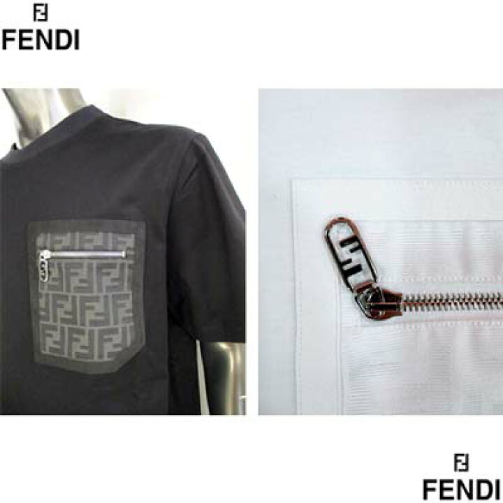 楽天市場】フェンディ FENDI メンズ Tシャツ 半袖 ロゴT 2色展開 
