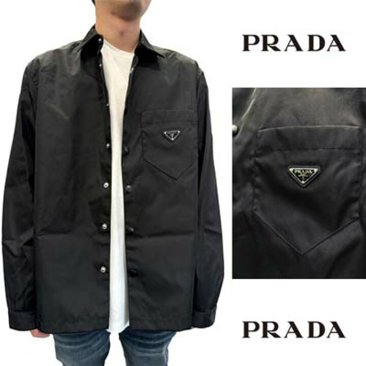楽天市場】プラダ PRADA メンズ トップス シャツ 長袖 フロント/袖口  