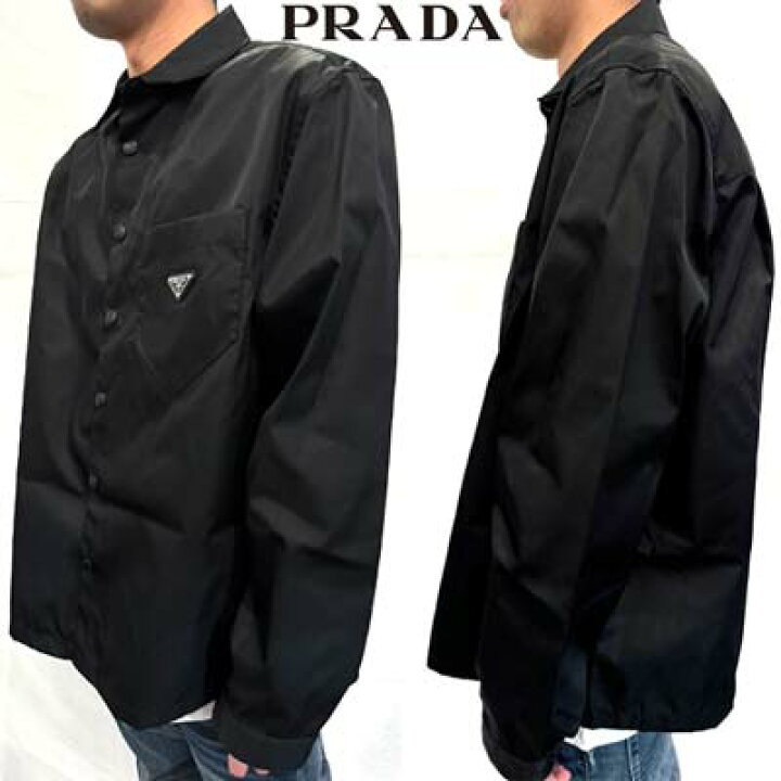 楽天市場】プラダ PRADA メンズ トップス シャツ 長袖 フロント/袖口 
