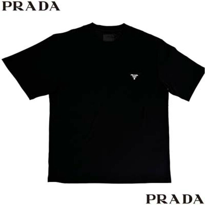 楽天市場】プラダ PRADA メンズ トップス Tシャツ 半袖 2色展開 ロゴT 