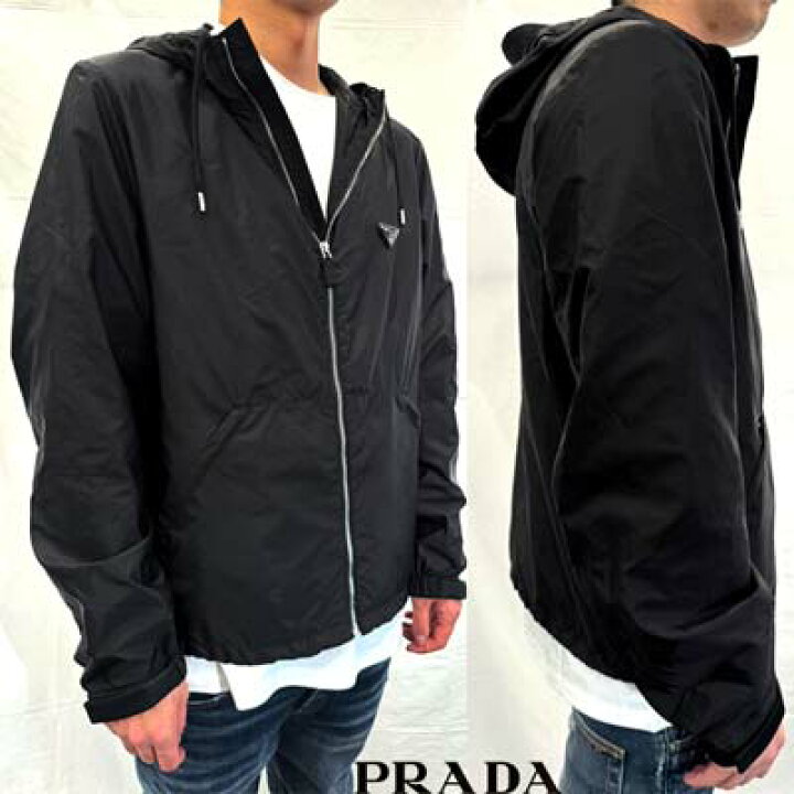 楽天市場】プラダ PRADA メンズ アウター ジャケット フロントジップ 