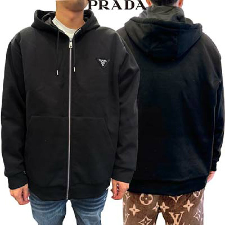 楽天市場】プラダ PRADA メンズ トップス パーカー フーディ チェスト 