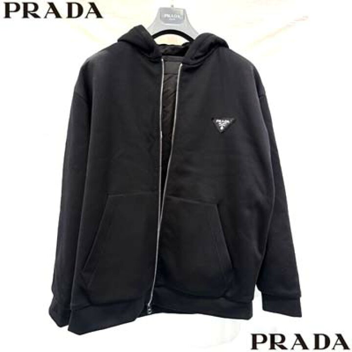楽天市場】プラダ PRADA メンズ トップス パーカー フーディ チェスト 