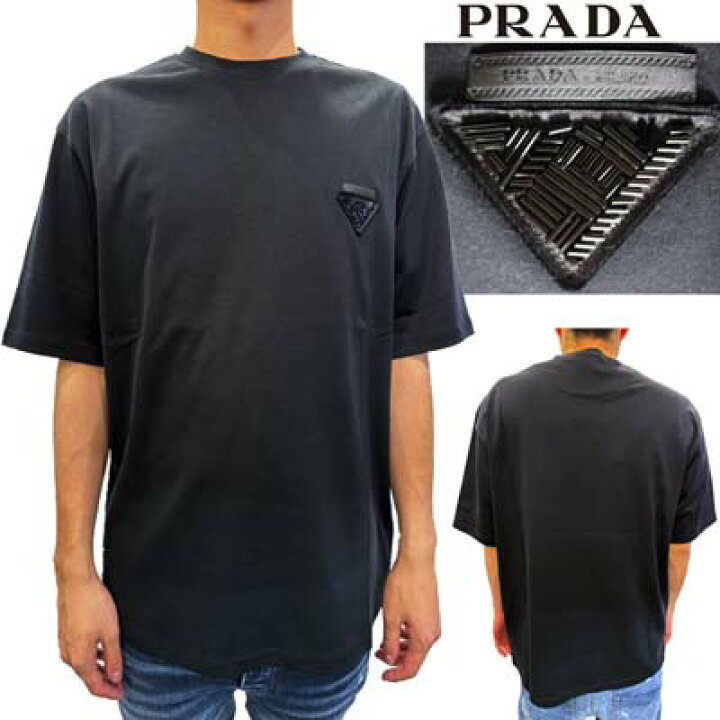楽天市場】プラダ PRADA メンズ トップス Tシャツ 半袖 ロゴT チェスト  