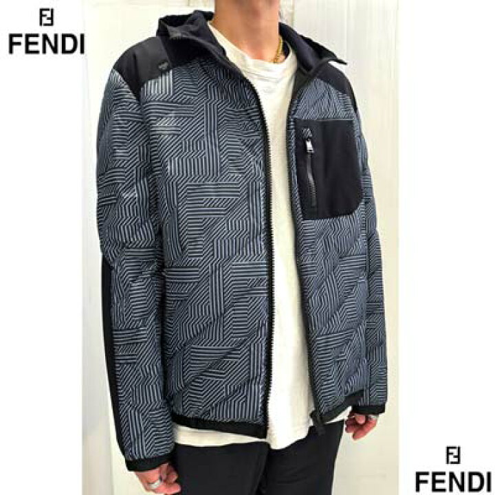 楽天市場】フェンディ FENDI メンズ アウター ジャケット シャドー柄  