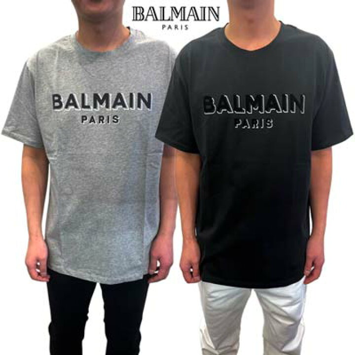 楽天市場】バルマン BALMAIN メンズ トップス Tシャツ 半袖 ロゴT 2色 