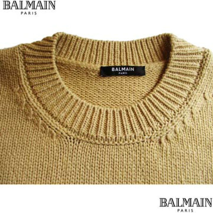国内正規 BALMAIN バルマン ハイゲージ ニット カーキ 楽天市場 