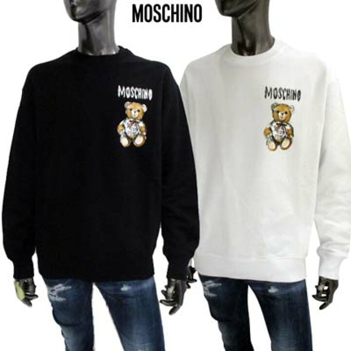 楽天市場】モスキーノ MOSCHINO メンズ トレーナー スウェット 2色展開  