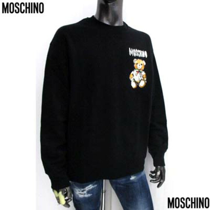 楽天市場】モスキーノ MOSCHINO メンズ トレーナー スウェット 2色展開  