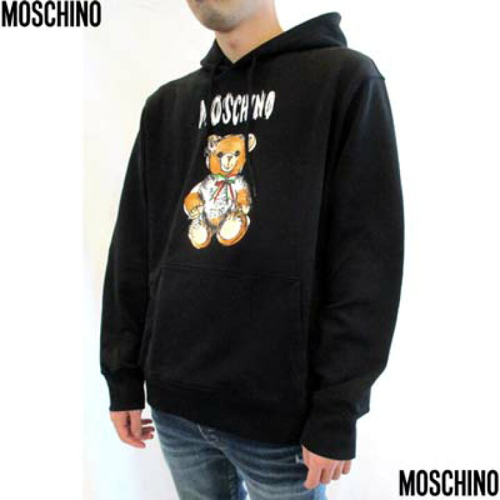 楽天市場】モスキーノ MOSCHINO メンズ パーカー フーディ スウェット 