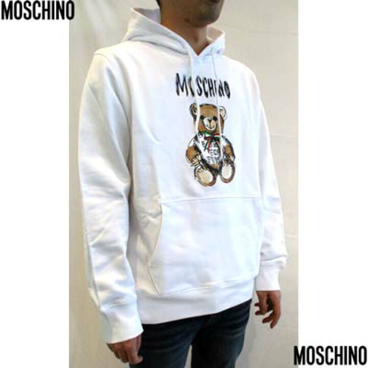 楽天市場】モスキーノ MOSCHINO メンズ パーカー フーディ スウェット 
