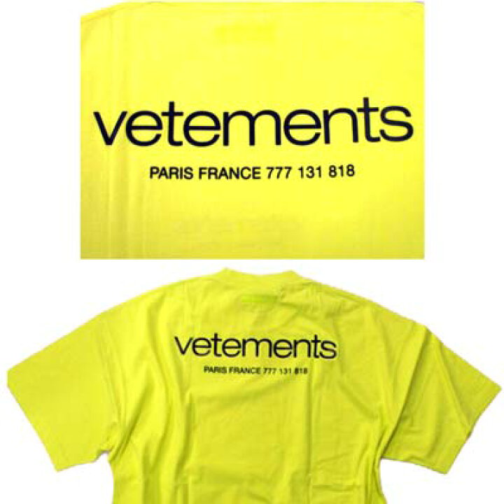 楽天市場】ヴェトモン VETEMENTS メンズ Tシャツ 半袖 ユニセックス可 