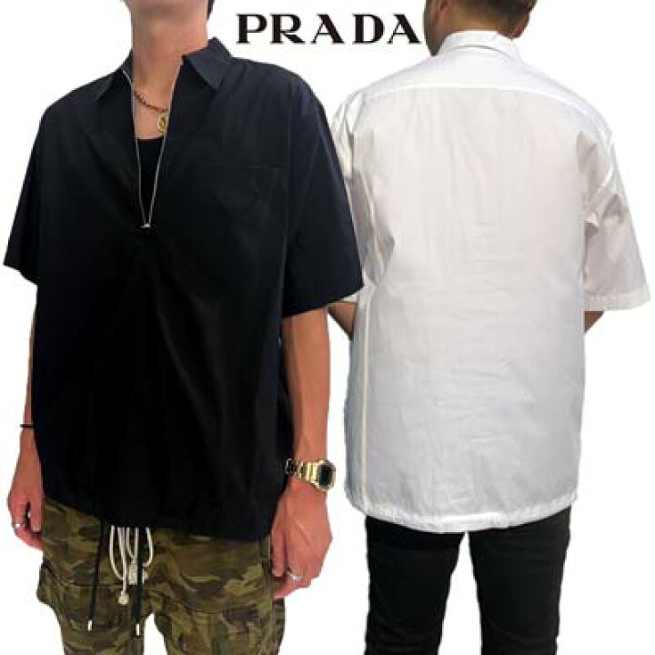 楽天市場】プラダ PRADA メンズ トップス ポロシャツ 半袖 2色展開 胸 