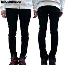 ディースクエアード DSQUARED2 メンズ ボトムス パンツ ジーンズ デニム SKATER フロントロゴタグ/ロゴボタン・バックBLACK BULLロゴパッチ・ボタンフライ付きジーンズ ブラック S74LB1427 S30564 900 (R71500) 421 2024年秋冬新作 【送料無料】 【smtb-TK】