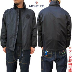 モンクレール MONCLER メンズ アウター ジャケット ブルゾン ウインドブレーカー EGRE チェスト部分ロゴワッペン・サイドジップポケット・裏地ロゴパッチ付きフード収納可ジャケット ブラック 1A00033 597CQ 999 (R192500) WA421 2024年春夏新作 【送料無料】 【smtb-TK】