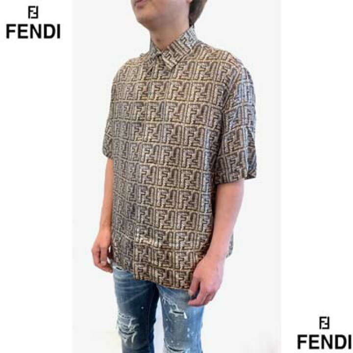 楽天市場】フェンディ FENDI シャツ メンズ 半袖 カジュアルシャツ 