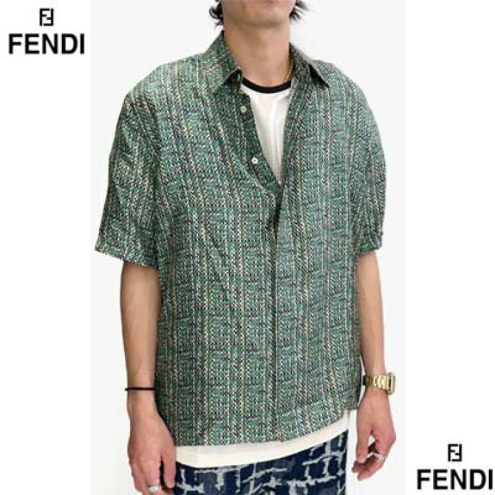 楽天市場】フェンディ FENDI シャツ メンズ 半袖 カジュアルシャツ 