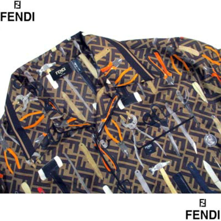 楽天市場】フェンディ FENDI シャツ 長袖 メンズ カジュアル トップス 
