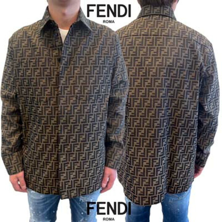 楽天市場】フェンディ FENDI シャツ メンズ 長袖 カジュアルシャツ  