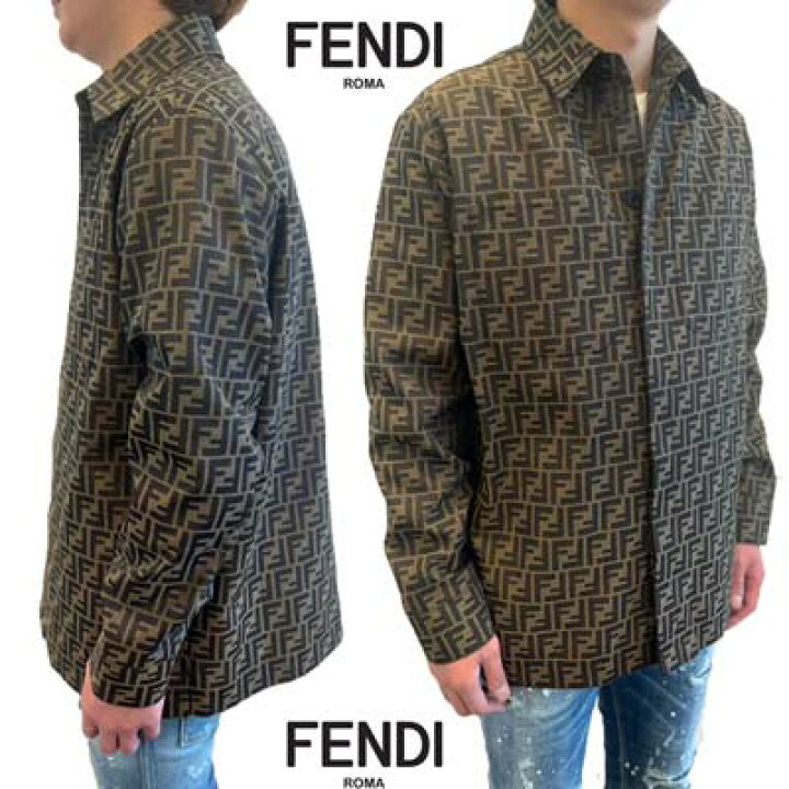 楽天市場】フェンディ FENDI シャツ メンズ 長袖 カジュアルシャツ 
