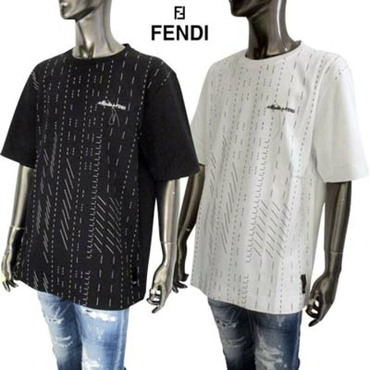 楽天市場】フェンディ FENDI Tシャツ メンズ 半袖 カットソー 2色展開 