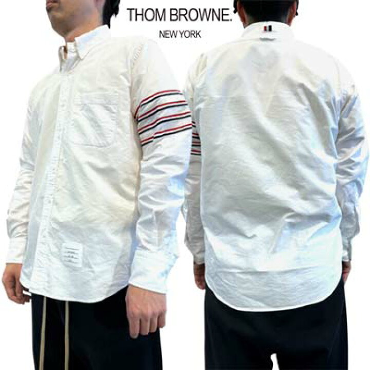 楽天市場】トムブラウン THOM BROWNE シャツ メンズ 長袖 レフトアーム 